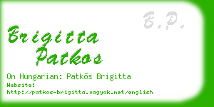 brigitta patkos business card