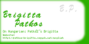 brigitta patkos business card